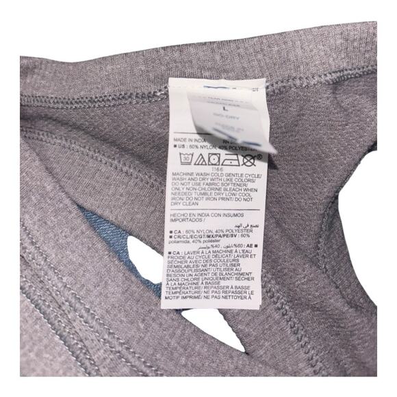 Old Navy Active Gray Athletic Razorback Tank Size L - Picture 3 of 3